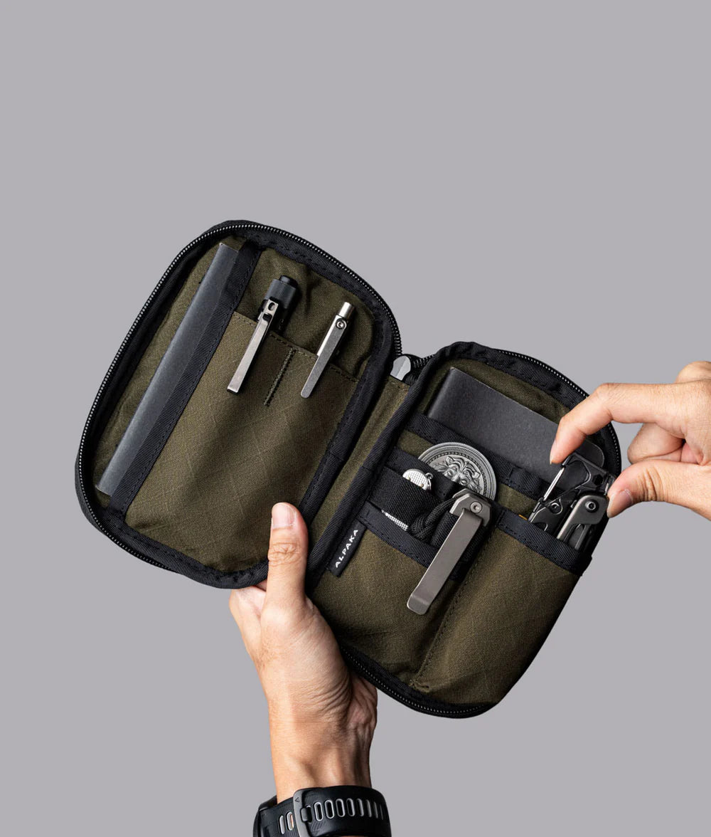 7 個內部口袋,可放置 EDC 工具